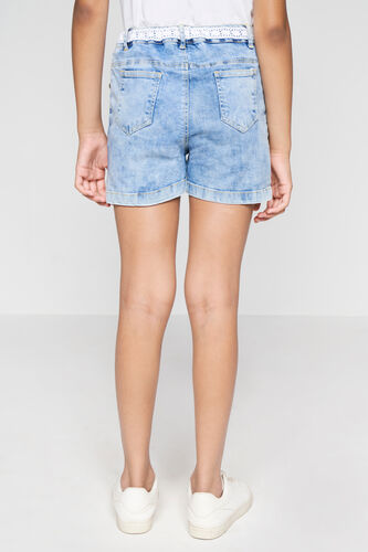 Light Blue Denim Shorts, Denim, image 4